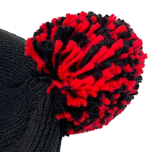 Mitchell & Ness Miami Heat Knit Beanie Pom Pom - Picture 3 of 6